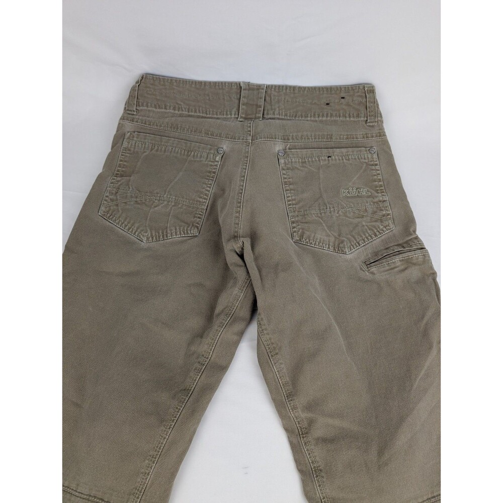 Men's 32x30 Kuhl Kanvus Klassik Jean Chino Gray Hiking Casual Pant Canvas Brown - Picture 9 of 10